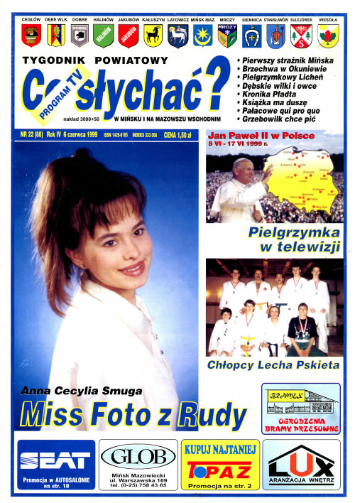 Okładka gazety Co słychać? - nr 22 (88) 1999